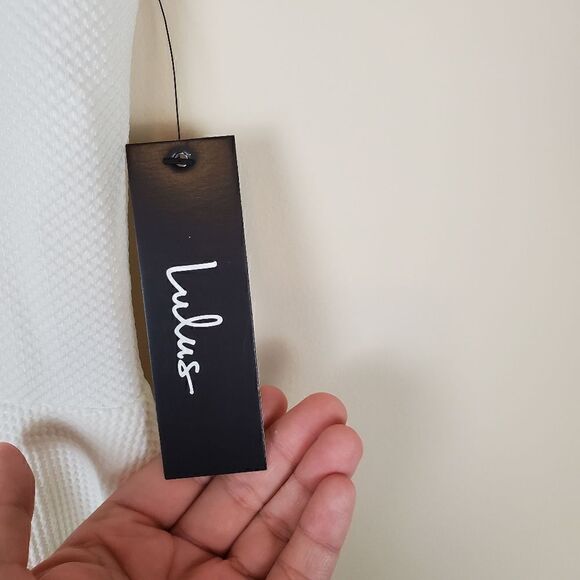 Lulus White Backless Skater Mini Dress - Picture 4 of 9